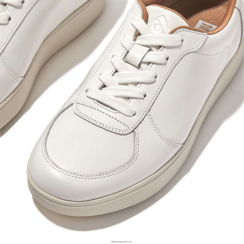 rally sneakers met leren panelen vrouwen Fitflop F4BXJ8237 stedelijk wit