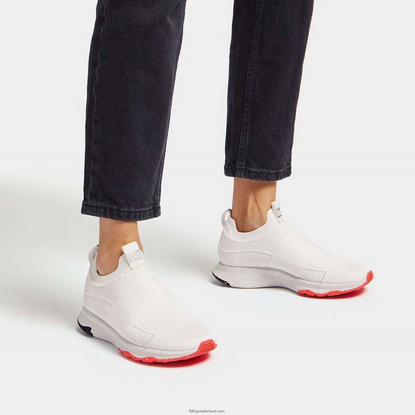 vitamine ff e01 gebreide elastische sportschoenen vrouwen Fitflop F4BXJ8234 stedelijke witte mix