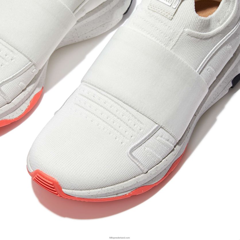 vitamine ff e01 gebreide elastische sportschoenen vrouwen Fitflop F4BXJ8234 stedelijke witte mix