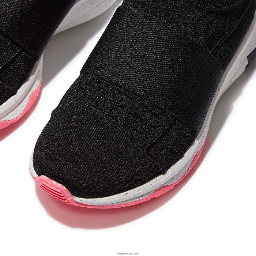 vitamine ff e01 gebreide elastische sportschoenen vrouwen Fitflop F4BXJ8235 zwarte mix