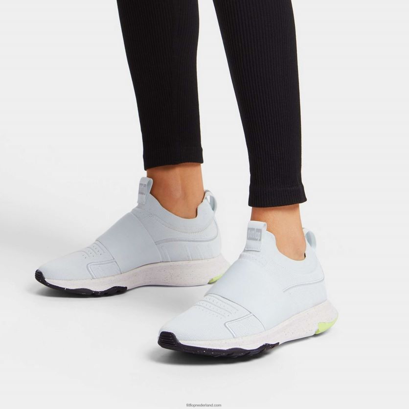 vitamine ff e01 gebreide elastische sportschoenen vrouwen Fitflop F4BXJ8236 zeeschuim blauw
