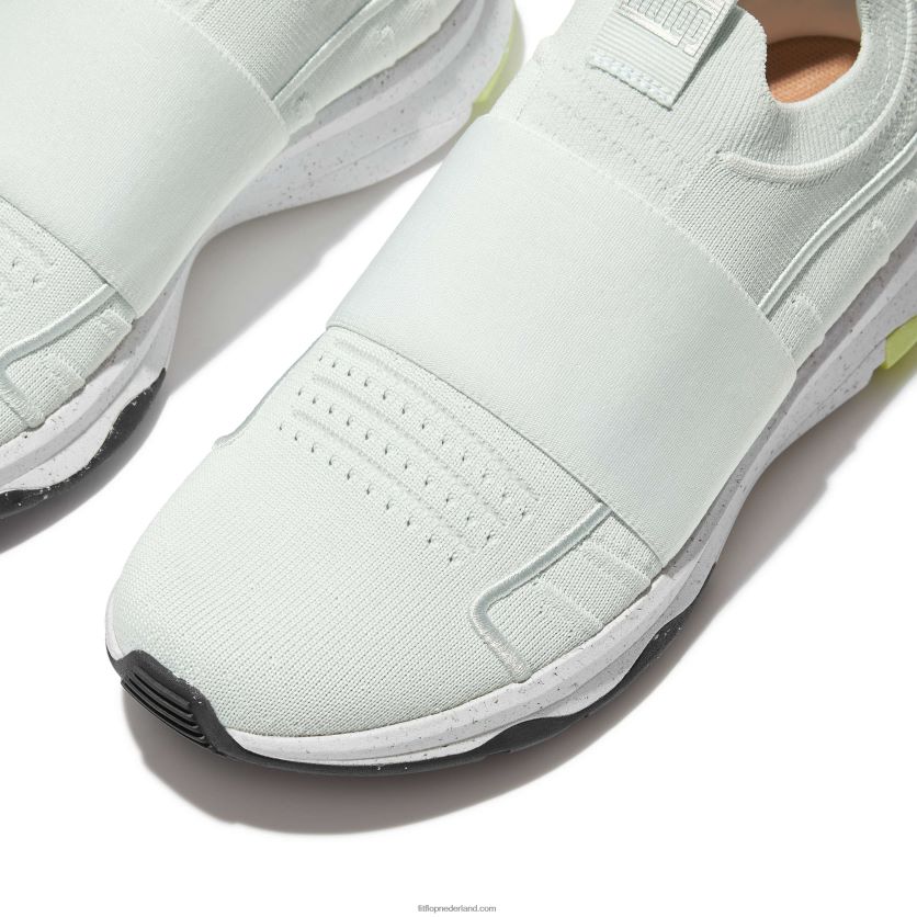 vitamine ff e01 gebreide elastische sportschoenen vrouwen Fitflop F4BXJ8236 zeeschuim blauw