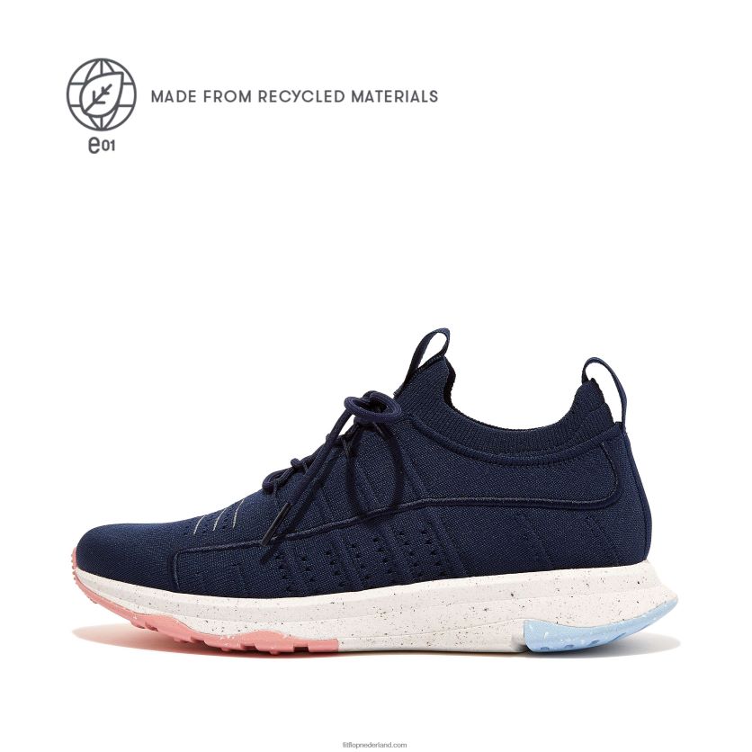 vitamine ff e01 gebreide sportschoenen vrouwen Fitflop F4BXJ8267 middernacht marine