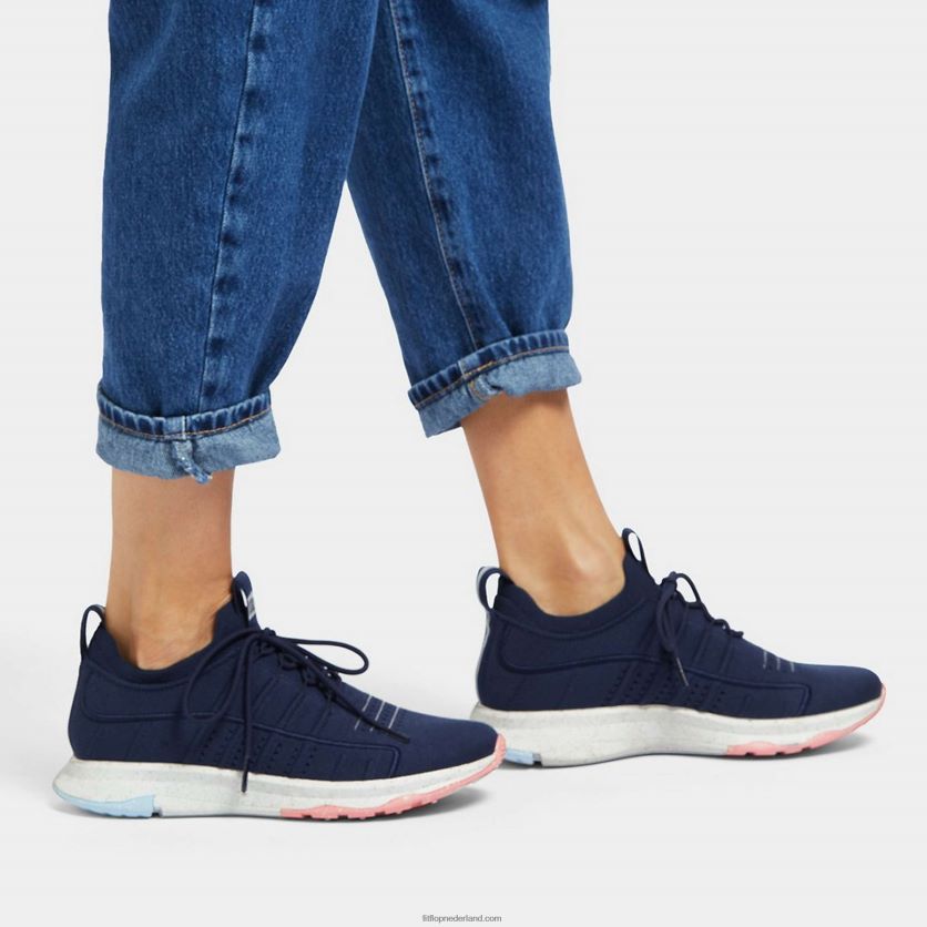 vitamine ff e01 gebreide sportschoenen vrouwen Fitflop F4BXJ8267 middernacht marine