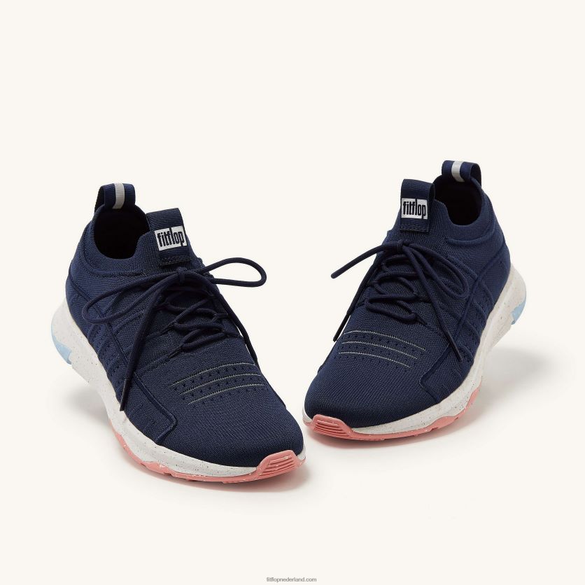 vitamine ff e01 gebreide sportschoenen vrouwen Fitflop F4BXJ8267 middernacht marine