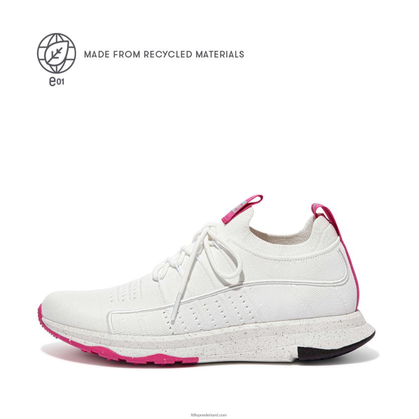 vitamine ff e01 gebreide sportschoenen vrouwen Fitflop F4BXJ8268 stedelijke witte mix