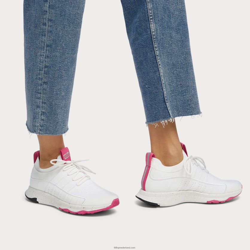 vitamine ff e01 gebreide sportschoenen vrouwen Fitflop F4BXJ8268 stedelijke witte mix