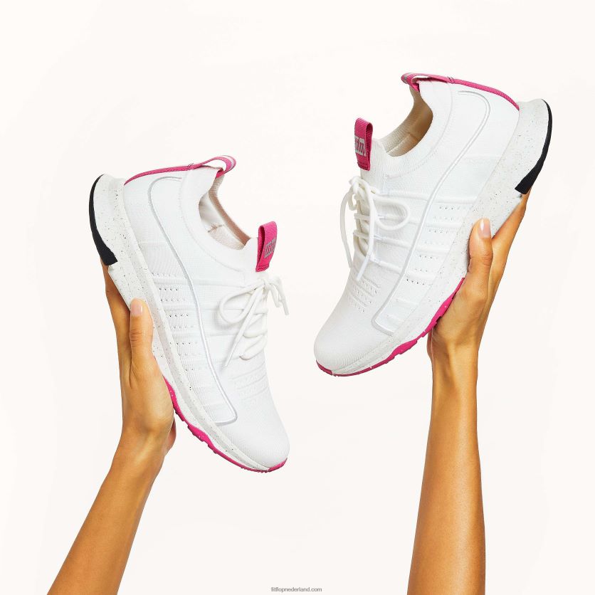 vitamine ff e01 gebreide sportschoenen vrouwen Fitflop F4BXJ8268 stedelijke witte mix