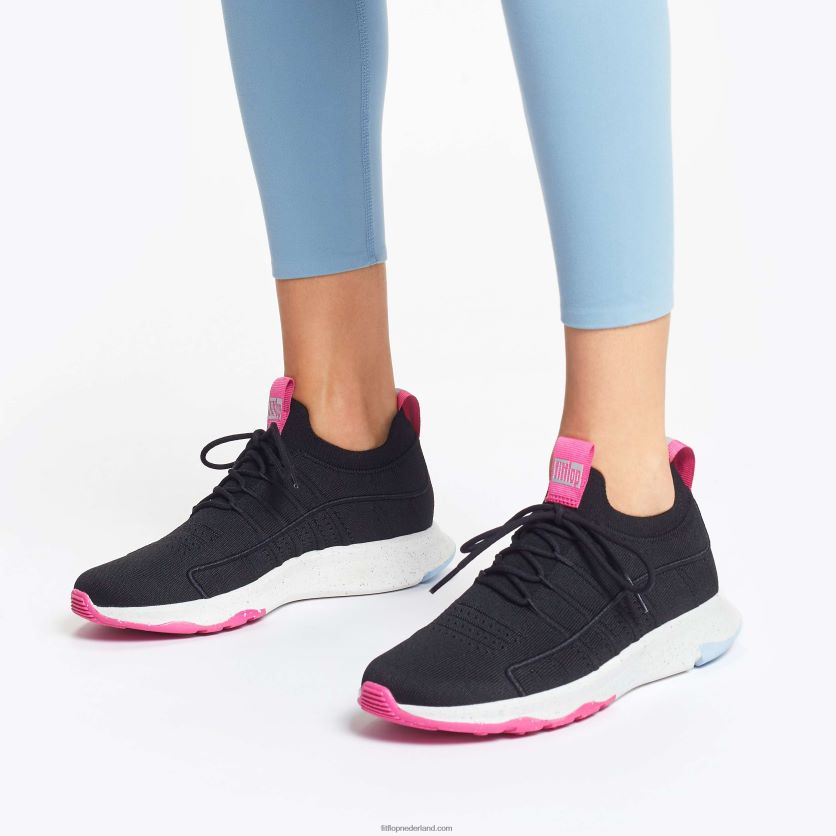 vitamine ff e01 gebreide sportschoenen vrouwen Fitflop F4BXJ8269 zwarte mix