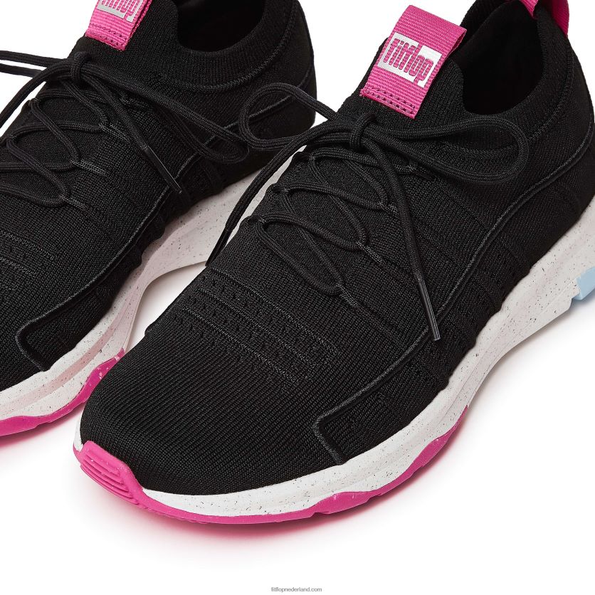 vitamine ff e01 gebreide sportschoenen vrouwen Fitflop F4BXJ8269 zwarte mix