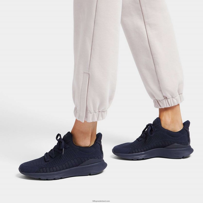 vitamine ffx gebreide sportschoenen vrouwen Fitflop F4BXJ8252 allemaal marine