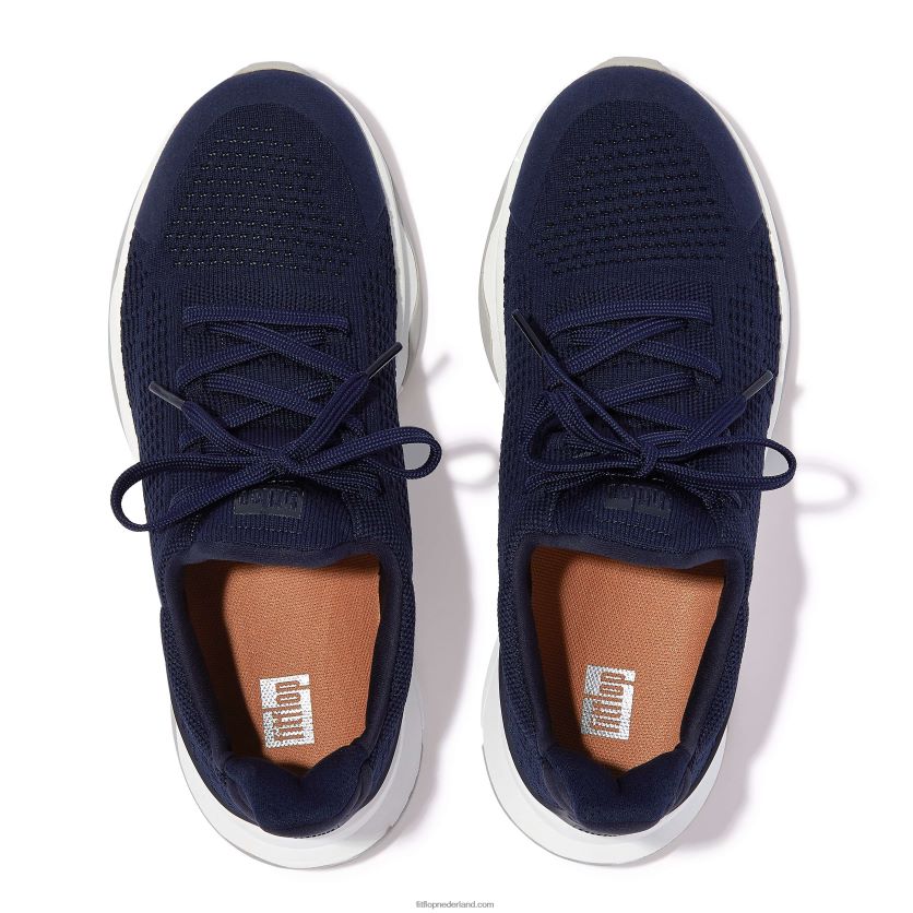 vitamine ffx gebreide sportschoenen vrouwen Fitflop F4BXJ8257 marine mix