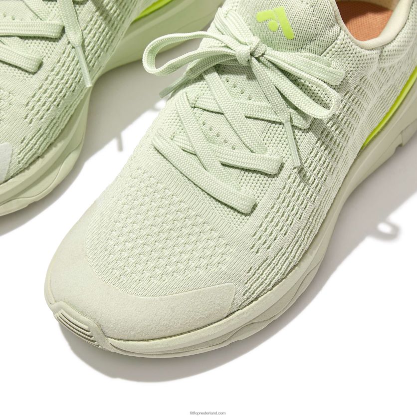 vitamine ffx kleur-pop gebreide sportschoenen vrouwen Fitflop F4BXJ8227 mint/geel
