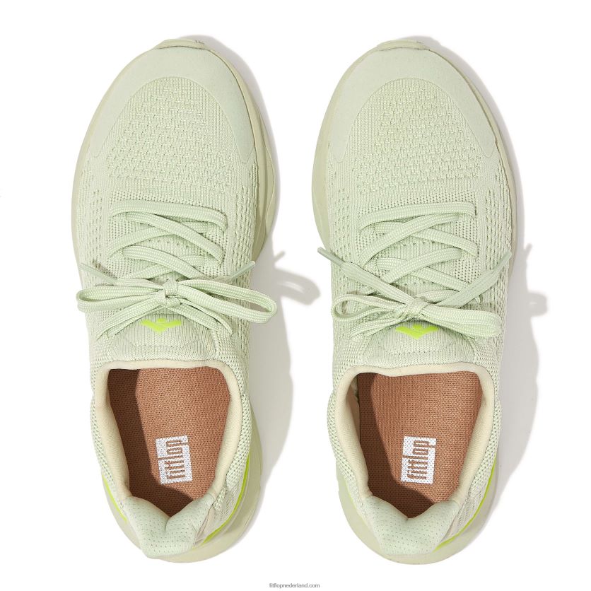 vitamine ffx kleur-pop gebreide sportschoenen vrouwen Fitflop F4BXJ8227 mint/geel